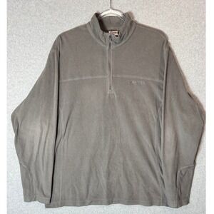 Columbia Fleece Pullover Mens Large Half‎ Zip Outdoor Casual Top Gray